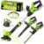 Kids Tool Set, 3-IN-1 Toddler Power Garden Tools with Sounds & Lights, Volume+/-, Toy Weed Wacker, Leaf Blower&Hedge Trimmer, Outdoor Play Toy Tools, Christmas Birthday Gifts for Boy Toys 3 4 5 6 7 8+