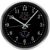 HITO 12 Inch Silent Wall Clock Battery Operated Non Ticking Glass Cover Silver Aluminum Frame, for Kitchen, Bedroom, Home Office, Living Room Decor (12″ Black)