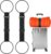 BILIONE Add a Bag Luggage Straps 2 Pack, Adjustable Bungee Elastic Belt to Connect Two Suitcases, Secure Carry On & Travel Essentials (Black)