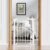 Babelio Baby Gate for Doorways and Stairs, 26-31″ Pet Gate with Wide Walk Thru Door and Lock Indicator, No Drill Pressure Mounted Safety Gate with Double Lock and Self-Closing, White