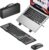ProtoArc XKM01 CaseUp Foldable Bluetooth Keyboard Mouse Combo | Portable with Laptop Stand, Mobile Work Solution for On-the-Go, Compatible with Laptop PC Macbook, Windows Mac OS