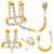 Toddler Leashes + Anti Lost Wrist Link for Kids, 4 in 1 Kid Harness Backpack Leash for Girls Boys, Reflective Kids Anti Lost Leash Cute Baby Harness Belt Strap Foldable Child Safety Leash for Park/Zoo