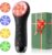 Ccigedy Face Scrubber, Electric Facial Cleansing Brush (Black) | 4 LED Light, 5 Vibration Levels, Warming Function, Soft Silicone Exfoliation, Removes Oil Makeup Residue, Waterproof Design