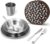 Odoland Stainless Steel Camping Mess Kit for Family & Person, Cooking Tableware Utensils with Plates Bowls Forks Spoons Knives & Savings Bag for Camping, Backpacking, Hiking, Picnic