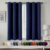 MIULEE Blackout Curtains for Bedroom Living Room 2 Panels, Thermal Insulated Room Darkening Drapes Grommet Noise Reducing Light Blocking Window Treatments 63 Inches Long 40×63 Inch Navy Blue