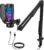 TONOR Gaming Microphone Set with Boom Arm, Vocal Condenser Microphone for Content Creators, USB Mic for PC with Stand, RGB, Tap Mute, Gain Control, Gaming Equipemnt, Twitch, Streaming, TC310+