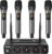 TONOR Wireless Microphones System with 4×10 Channels Cordless Handheld Microfono Inalambrico, 60 m/200FT UHF Range, Mics with Stable Signal Transmission for Karaoke Singing Party Church Wedding