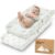 2-Pack Organic Changing Pad Covers for Girl, Boy, 100% Cotton (Elly) | 34×18, Soft Diaper Changing Table Pad Cover, Contour Baby Changing Pad Sheets, Gender Neutral Liners, Nursery Dresser, Fitted