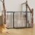 Cumbor 29.7–51.5″ Extra Wide Baby Gate for Stairs, Pressure-Mounted Dog Gates for Doorways & Hallways, Auto-Close Walk-Through, No-Trip Design, Child Proof Safety, Dog/Pet Gate for Indoor Use, Black