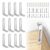 12 Pack Baby Proofing Anti Tip Furniture Anchors Kit – Heavy Duty Steel Wall Anchors for Dresser, Cabinet, Bookcase, Earthquake Safety & Pet Proofing in Nursery, Living Room（Silver）