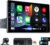 PLZ 10.1″ Wireless Single Din Car Radio Stereo with Apple Carplay Android Auto Touch Screen, Car Play Audio Receivers Headunit, Bluetooth 5.3, Backup Camera, 240W, 2 Subwoofers, Navigation, FM/AM, SWC