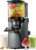 EanOruus Juicer Machines, 3-in-1 Cold Press Juicer with 6.5″ Extra Large Chute, 100oz Large Capacity, AC Motor, Makes Juice, Nut Milk & Sorbet, Premium Gray