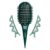 Conair Curl Define Pro Detangler Brush | Dual-Vent Technology for Long Hair & Loose Curls, 3-Piece Set, Green, BR74516IN1L
