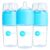 PopYum 9 oz Blue Anti-Colic Formula Making Baby Bottles, 3-Pack | #2 Medium Flow Nipples, 260 ml, BPA-Free, Natural Latch, Mixing Dispenser