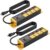 CCCEI 2PCS Heavy Duty Power Strip Surge Protector 20 AMP Individual Switches. 12 Gauge Extension Cord with Multiple Outlets. Garage, Shop, Industrial Wall Mount Electric Extender. 4FT, Yellow.