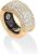 PAVOI 14K Gold Plated Pave Smart Ring Cover Compatible with Oura Ring Gen 4