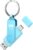 MOSDART 64GB USB C and A 3.2 150MB/s Dual Flash Drive with Keychain, Blue | Fits Android Phones, iPhone 15, 16, 17, Macbook, iPad, For Photos and Videos, USB-C Port Protection, Phone Case Friendly