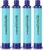 Membrane Solutions Straw Water Filter S1, NSF/ANSI 42&372&401 certificated, Survival Filtration Portable Gear, Emergency Preparedness, Supply for Drinking Hiking Camping Team Family Outing