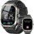 Smart Watch for Men Built-in GPS, 2.06″ Military Fitness Tracker IP68 Waterproof, Fitness Watch with Heart Rate/Sleep, Smartwatch with Answer/Make Calls, 100+ Sport Modes for iPhone/Android, Black