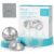 Paruu Silver Silver Nursing Cups | 999 Nipple Shields for Breastfeeding with Silicone Nipple Covers | IBCLC Recommended | Soothe Sore Nipples | Reusable Nipple Protectors for Newborn Moms