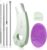 Blackhead Remover Tools for Face, Black Head Remover for Nose, 304 Stainless Steel Pore Extractor Spatula for Deep Pore Cleaning with Soft Silicone Cleansing Brush & 4 Blackhead Needles