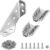 PlusRoc 12-Pack Stainless Steel Corner Brackets – Heavy Duty Corner Braces for Wood Furniture, Drawers, Cabinets, Tables and Chairs