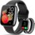 Quican Smart Watch for Women Men (2 Bands), 1.85″ AMOLED Smartwatch for iPhone & Android Phones, Heart Rate/ SpO2/ Sleep Monitor, 3ATM Waterproof, Calls & Messages, 120+ Sports Modes Fitness Tracker