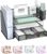 WALI Desk File Organizer, 4 Tier Desktop Paper Letter Tray Organizer with Drawer and 2 Pen Holders, Office Desk Accessories & Workspace Organizers for Office, Home Supplies(DO005DH-B), 1 Pack, Black