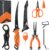 KastKing SteelStream 6pc Fishing Tool Kit – Corrosion Resistant Fishing Pliers with Lanyard, Fillet Knife, Floating Fish Lip Gripper, Fishing Braid Scissors, Tool Retractor, Fishing Gifts for Men