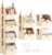 Homsorout Hanging Closet Organizer 4 Tier – Clothes Hanging Shelves, Space-Saving Closet System, Fabric Storage Bins Bedroom Organization, Collapsible Baskets for Home, Dorm, Rv, Beige
