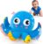 Baby Toys 6-12 Months, Musical Crawling Toys Bouncing Dancing Octopus Plush Toys 12-18 Months, 50 Songs & Recording Feature, Interactive Toddler Toys Age 1-2 Tummy Time Toys for 1 Yr Old Boys Infants