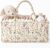 Blissful Diary Floral Diaper Caddy Organizer, Stylish Nursery Storage Basket, Diaper Bag,Gift for Baby Shower, Baby Registry Must Have, Newborn Essentials, Pastoral Daisy