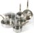 Martha Stewart Castelle 10 Piece 18/8 Durable Stainless Steel Induction Safe Pots and Pans Non-Toxic Kitchen Cookware Set – Gold Handles – Dishwasher Safe