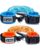 Dr.meter Toddler Leash, 2 Pack Safety Anti Lost Wrist Link with Key Lock, Reflective Child Walking Harness, 8.2ft Blue + 4.92ft Orange Kids Leash for Supermarket Mall Airport Amusement Park Zoo Travel