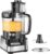Hamilton Beach 12 Cup Stack & Snap Food Processor and Vegetable Chopper | BPA Free | Stainless Steel Blades | 2-Speed 450 Watt Motor |Easy Stacking Assembly | Black | 70725A