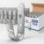 Gisafai 200 Pcs Cable Support J-Hook, 3/4 Inch Metal Garage Hooks for Hanging, Heavy Duty Network for Cable and Wire Management Wall Attaching J Utility, G60 Galvanized Steel, Silver