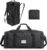 BAGSAMRT 60L Foldable Duffle Bag for Travel, Large Travel Duffel Bag for Men, 4 in 1 Travel Backpack, Carry on Weekender Bag, Black