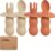 KeaBabies 4-Pack Silicone Baby Spoons and Forks Set – Baby Led Weaning Utensils 6-12 Months, Self Feeding Toddler Spoon & Fork for Training, Teething, Easy to Hold, BPA-Free Silicone (Terracotta)