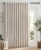 100% Blackout Shield Linen Blackout Sliding Door Curtains for Living Room, Back Tab/Rod Pocket Thermal Insulated Curtains for Sliding Glass Doors, 1 Panel Set, 100″ W x 84″ L, Cream
