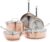 GreenPan x Bobby Flay 8 Piece Copper Clad Pots & Pans, Induction Ready Cookware, Measurement Markings, Stainless Steel Base & Interior, Oven Safe to 500˚F