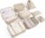 LANSKLBD 6/8 Set Packing Cubes for Suitcases Travel Luggage Packing Organizers,Travel Accessories Essentials Luggage Organizer with Shoe/Tioletry/Laundry Bag (Beige, 8 set)