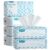 Winner Soft Face Towels, 100% USDA Biobased Facial Towels, Unscented Cotton Tissues for Sensitive Skin, OEKO-TEX Certified Face Towelettes Disposable, Makeup Remover Dry Wipes, 600 Count, Pack of 6
