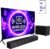 ULTIMEA Sound Bar with Wireless Subwoofer, 240W Peak Power, VoiceMX & BassMX, App Control, 2.1ch Soundbar for Smart TV, Adjustable Bass, HDMI, Optical, Bluetooth 6.0, Poseidon M30 (2026 Model)