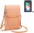 Phone Purse Crossbody Bags for Women, Small Touch Screen Travel Wallet, Anti Theft Leather Messenger Bag