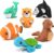 Tub Works® Marine™ Mold Free Bath Toys, 6 Pack | Sealed, No Hole Bath Toys Design Keeps Moisture Out | Soft, Squeezable & Float on Water | Easy-Grip Baby & Toddler Bath Toy Set | Great Baby Pool Toys