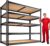 ROOMFAVE 40″ W Garage Shelving 2300LBS Storage Shelves Adjustable Metal Shelving 5 Tier Garage Utility Rack Shelf for Warehouse, Pantry, Closet, Kitchen 72.2″ H x 40″ W x 20″ D, Black,Gift