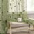 MIULEE Sage Green Sheer Curtains 2 Panels Embroidered Leaf Patterned Rod Pocket Floral Semi Sheer Faux Linen Window Curtains Drapes Set for Living Room Bedroom Dining Room, 52×84 Inches Long