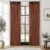 Terracotta Burnt Orange Thick Linen Curtains Pinch Pleated 84 Inch Length 2 Panels for Living Room Bedroom Semi Sheer Light Filtering Heavy Linen Drapes