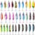 Fishing Spoons Lures Kit,30pcs Hard Metal Fishing Spinner Baits Trout Lures Casting Trolling Trout Spoons Fishing Lures with Treble Hooks for Bass Salmon Pike Walleye