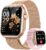 Smart Watches for Women, 1.85″ HD Smartwatch with Heart Rate/Sleep/Health Monitor, Fitness Trackers with 100+ Sports Mode、Answer/Make Call and 1000mAh Battery, Compatible iPhone/Android, with 2 Bands